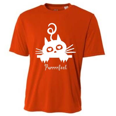 Purrrfect Cute Cat Cooling Performance Crew T-Shirt