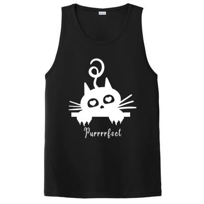 Purrrfect Cute Cat PosiCharge Competitor Tank