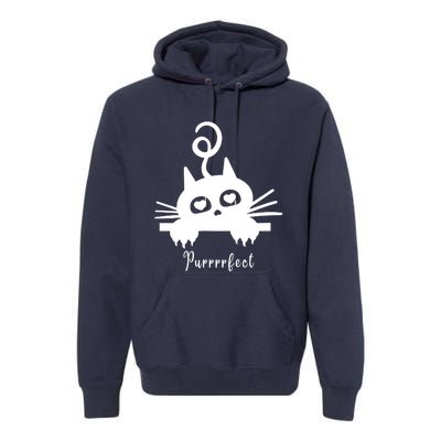 Purrrfect Cute Cat Premium Hoodie