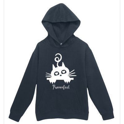 Purrrfect Cute Cat Urban Pullover Hoodie