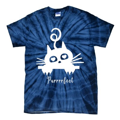 Purrrfect Cute Cat Tie-Dye T-Shirt