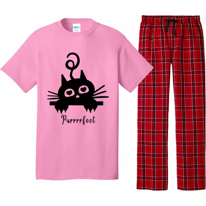 Purrrfect Cute Cat Pajama Set