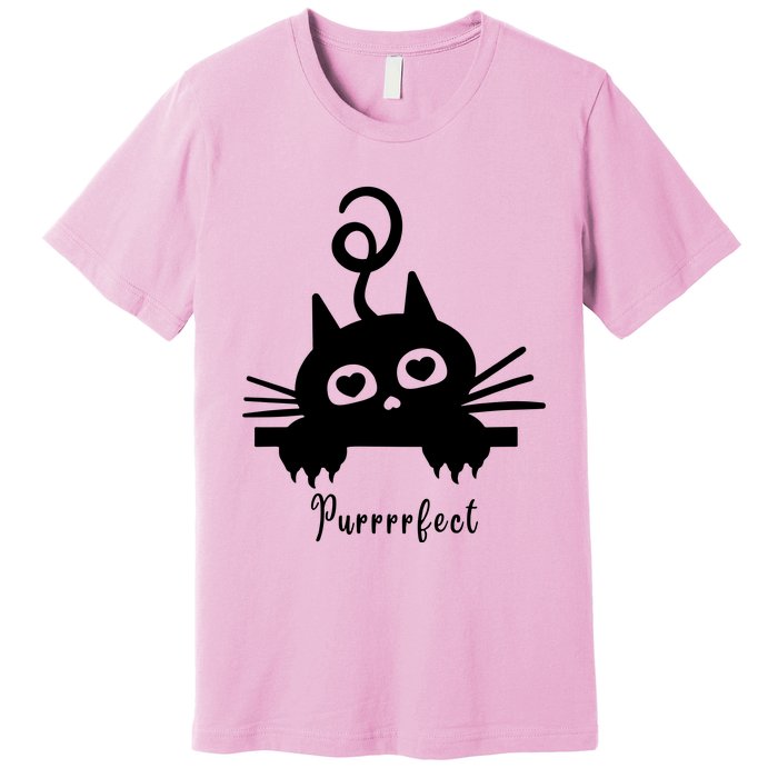 Purrrfect Cute Cat Premium T-Shirt