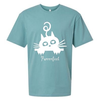 Purrrfect Cute Cat Sueded Cloud Jersey T-Shirt