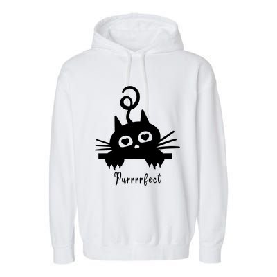 Purrrfect Cute Cat Garment-Dyed Fleece Hoodie