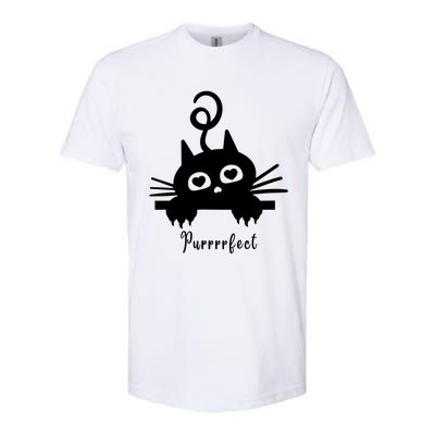 Purrrfect Cute Cat Softstyle CVC T-Shirt