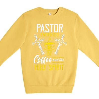 Pastor Coffee Cool Premium Crewneck Sweatshirt