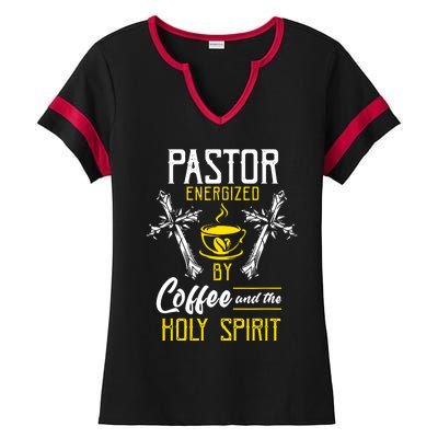 Pastor Coffee Cool Ladies Halftime Notch Neck Tee