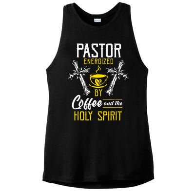 Pastor Coffee Cool Ladies PosiCharge Tri-Blend Wicking Tank