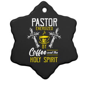 Pastor Coffee Cool Ceramic Star Ornament