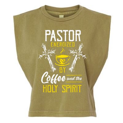 Pastor Coffee Cool Garment-Dyed Women's Muscle Tee