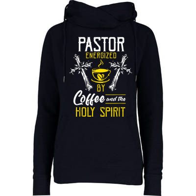 Pastor Coffee Cool Womens Funnel Neck Pullover Hood