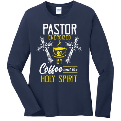 Pastor Coffee Cool Ladies Long Sleeve Shirt