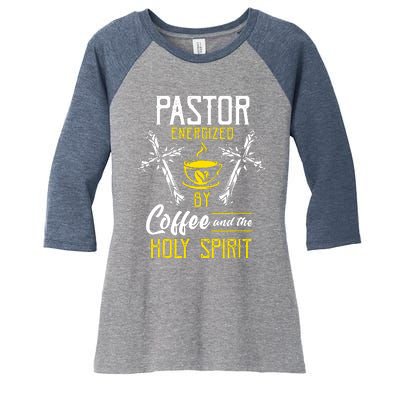 Pastor Coffee Cool Women's Tri-Blend 3/4-Sleeve Raglan Shirt