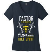 Pastor Coffee Cool Women's V-Neck T-Shirt