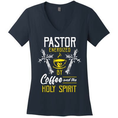 Pastor Coffee Cool Women's V-Neck T-Shirt