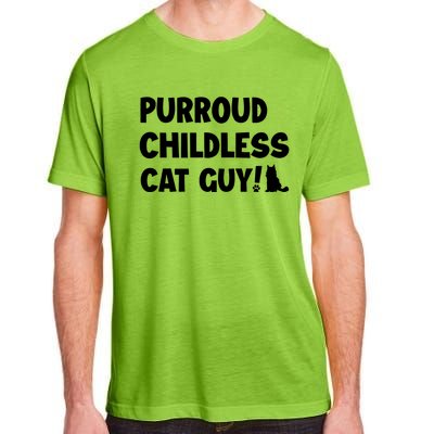 Purroud Childless Cat Guy Funny Voting For President 2024 Adult ChromaSoft Performance T-Shirt