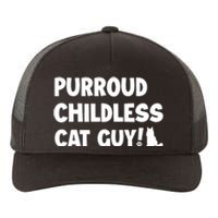 Purroud Childless Cat Guy Funny Voting For President 2024 Yupoong Adult 5-Panel Trucker Hat