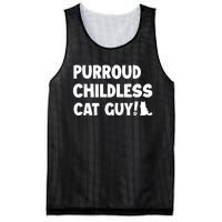 Purroud Childless Cat Guy Funny Voting For President 2024 Mesh Reversible Basketball Jersey Tank