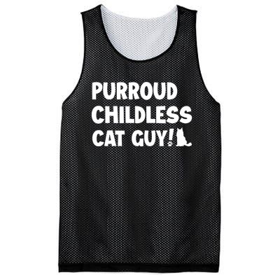 Purroud Childless Cat Guy Funny Voting For President 2024 Mesh Reversible Basketball Jersey Tank