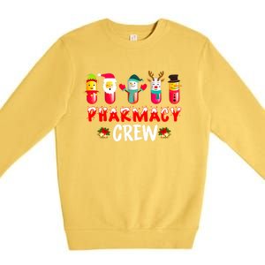 Pharmacy Crew Christmas Funny Pharmacist Christmas Great Gift Premium Crewneck Sweatshirt