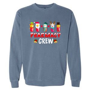 Pharmacy Crew Christmas Funny Pharmacist Christmas Great Gift Garment-Dyed Sweatshirt