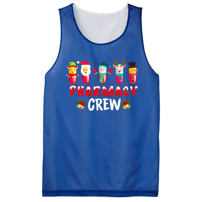 Pharmacy Crew Christmas Funny Pharmacist Christmas Great Gift Mesh Reversible Basketball Jersey Tank