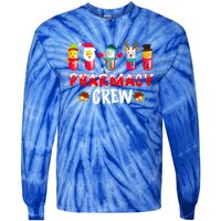 Pharmacy Crew Christmas Funny Pharmacist Christmas Great Gift Tie-Dye Long Sleeve Shirt