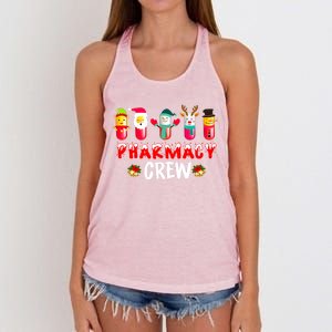 Pharmacy Crew Christmas Funny Pharmacist Christmas Great Gift Women's Knotted Racerback Tank