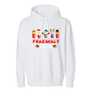 Pharmacy Crew Christmas Funny Pharmacist Christmas Great Gift Garment-Dyed Fleece Hoodie