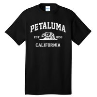 Petaluma California CA Vintage State Athletic Style Tall T-Shirt