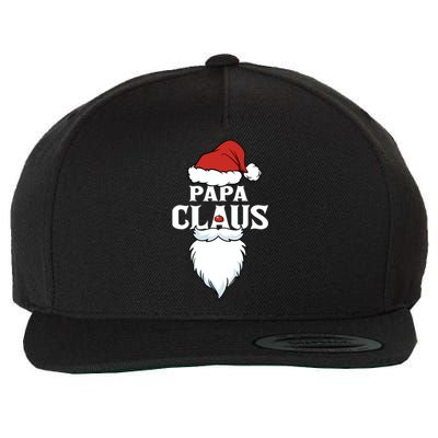 Papa Claus Christmas Lights Pajama Family Matching Wool Snapback Cap