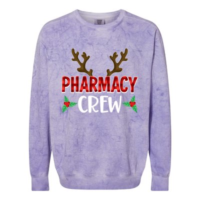 Pharmacy Crew Christmas Pharm Nurse Pharmacist Tech Squad Gift Colorblast Crewneck Sweatshirt