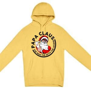 Papa Claus Christmas The The Myth The Legend Great Gift Premium Pullover Hoodie