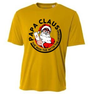 Papa Claus Christmas The The Myth The Legend Great Gift Cooling Performance Crew T-Shirt