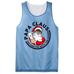 Papa Claus Christmas The The Myth The Legend Great Gift Mesh Reversible Basketball Jersey Tank