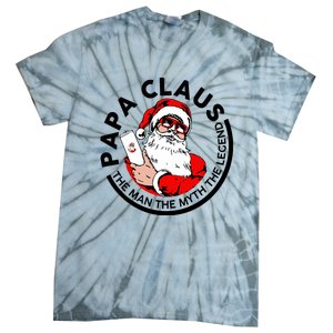 Papa Claus Christmas The The Myth The Legend Great Gift Tie-Dye T-Shirt