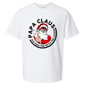 Papa Claus Christmas The The Myth The Legend Great Gift Sueded Cloud Jersey T-Shirt