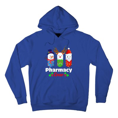 Pharmacy Crew Christmas Pills Snow Reindeer Santa Claus Gift Hoodie