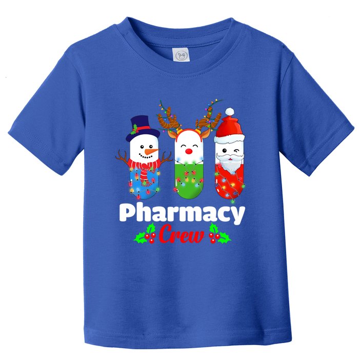 Pharmacy Crew Christmas Pills Snow Reindeer Santa Claus Gift Toddler T-Shirt