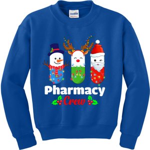 Pharmacy Crew Christmas Pills Snow Reindeer Santa Claus Gift Kids Sweatshirt