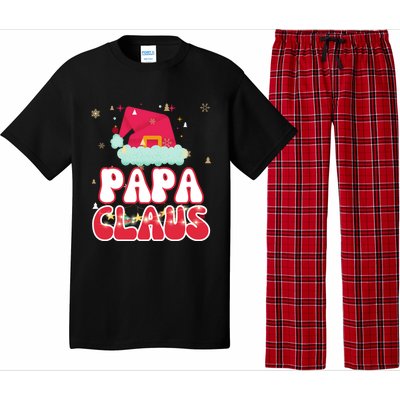 Papa Claus Christmas Lights Pajama Family Matching Gift Pajama Set