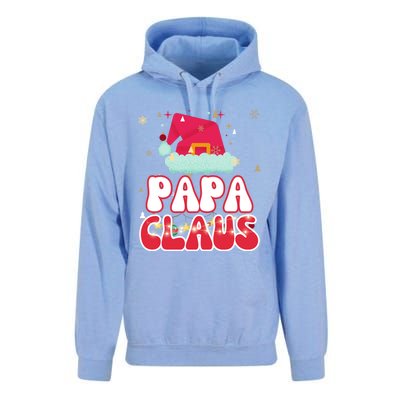 Papa Claus Christmas Lights Pajama Family Matching Gift Unisex Surf Hoodie