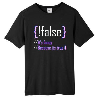 Programming Code Computer Science Web Software Developer Gift Tall Fusion ChromaSoft Performance T-Shirt