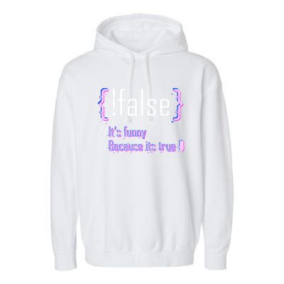 Programming Code Computer Science Web Software Developer Gift Garment-Dyed Fleece Hoodie