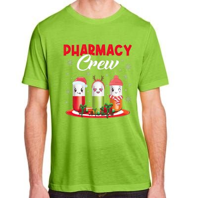 Pharmacy Crew Christmas Pills Snow Reindeer Santa Claus Meaningful Gift Adult ChromaSoft Performance T-Shirt