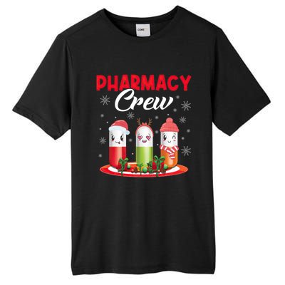 Pharmacy Crew Christmas Pills Snow Reindeer Santa Claus Meaningful Gift Tall Fusion ChromaSoft Performance T-Shirt