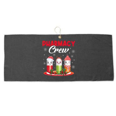 Pharmacy Crew Christmas Pills Snow Reindeer Santa Claus Meaningful Gift Large Microfiber Waffle Golf Towel