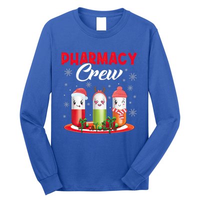 Pharmacy Crew Christmas Pills Snow Reindeer Santa Claus Meaningful Gift Long Sleeve Shirt