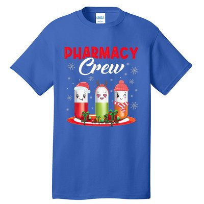 Pharmacy Crew Christmas Pills Snow Reindeer Santa Claus Meaningful Gift Tall T-Shirt